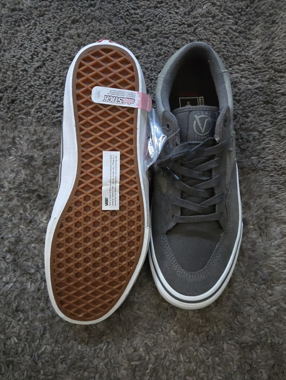 Vans Rowan Pro Men 10.5 Granite Rock Grey Sickstick Popcush 072026 - Picture 5 of 9